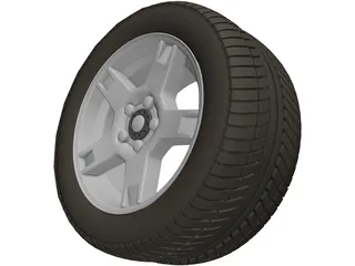 Wheel Chevrolet Corvette 3D Model preview