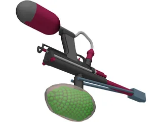 Paintball Marker/Gun 3D Model preview
