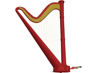 Harp 3D Model preview