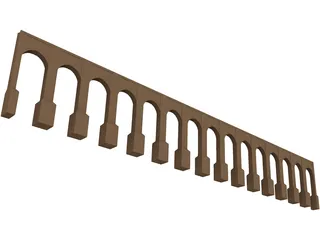 Aquaduct Bridge 3D Model preview