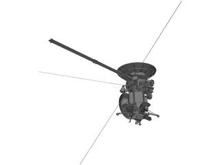 Cassini Orbiter NASA Probe 3D Model preview