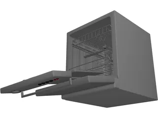 Dishwasher 3D Model preview