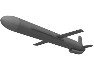 Russian AS-15 Air-Launched Cruise Missile (ALCM) 3D Model preview