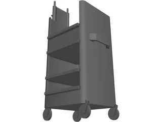 Cart Hospital Endoscopy 3D Model preview