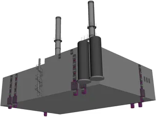 Power Station 3D Model preview