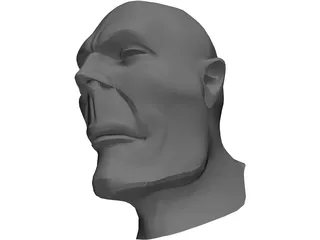 Head Hooligan-Like Uman 3D Model preview