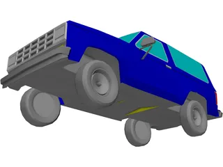Ford Bronco (1987) 3D Model preview
