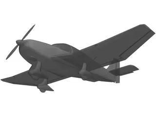 Robin DR400 3D Model preview