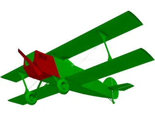 Biplane 3D Model preview