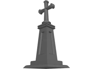 Christian Cross 3D Model preview