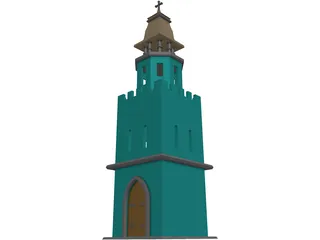 Tower Christian 3D Model preview