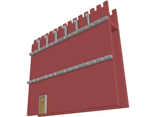 Wall Gothic 3D Model preview