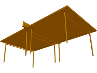 Pinpong Table 3D Model preview