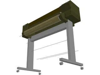 Plotter HP650C 3D Model preview
