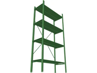 Shelf Glass Contemporary 3D Model preview