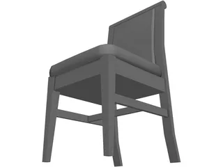 Chair Wood 3D Model preview