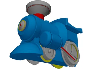 Train Toy 3D Model preview