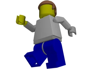Lego Man 3D Model preview