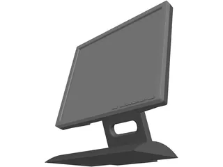 Monitor 19in Flat Panel Computer 3D Model preview