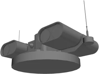 HOT Anti Tank Missile Turret 3D Model preview