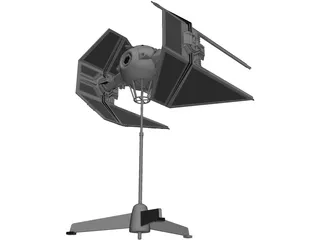 Star Wars Imperial TIE Interceptor 3D Model preview