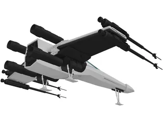 Star Wars Rebel X-Wing Fighter 3D Model preview