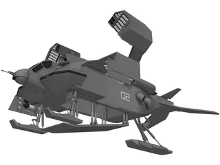 Star Wars Dropship 3D Model preview