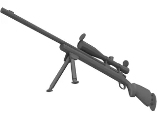 M24 Sniper 3D Model preview