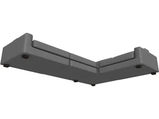 Couch Sectional Modern 3D Model preview