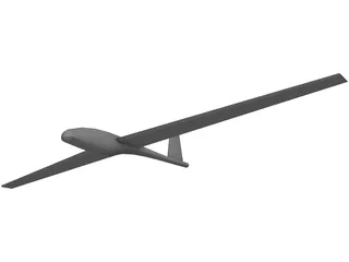 Glider Segelflieger 3D Model preview