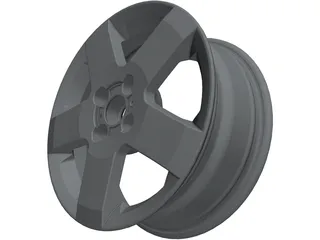 Rim 15inch Aluminum 3D Model preview