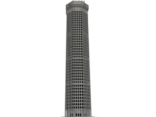 High Tower Building 3D Model preview