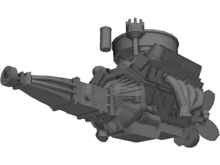 Chevrolet Chevelle Engine 3D Model preview