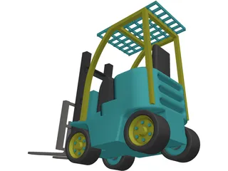 Forklift 3D Model preview