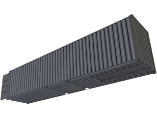 Container 40ft 3D Model preview
