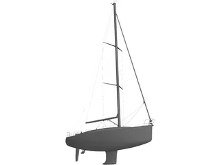 Bavaria 40C Cruiser Yacht 3D Model preview