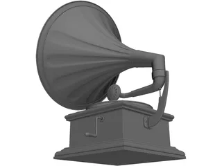 Gramophone 3D Model preview