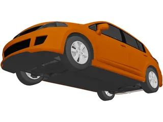 Nissan Versa SL IE (2009) 3D Model preview