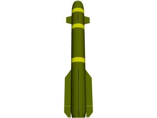 Hellfire Missile 3D Model preview