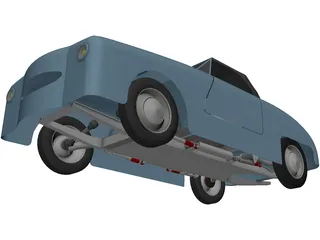 Dyna Kit Car 2CV Based 3D Model preview