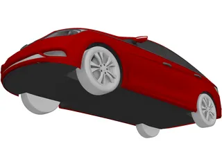 Hyundai Sonata (2011) 3D Model preview