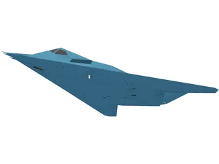 F-117A 3D Model preview