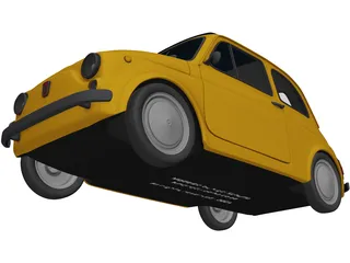 Fiat 500 3D Model preview