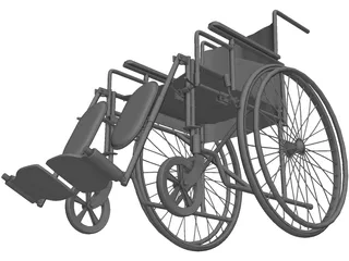 Wheelchair 3D Model preview