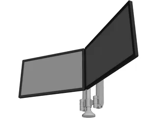 Monitors 3D Model preview