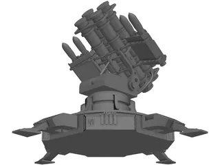 Landbase Missile Launcher 3D Model preview