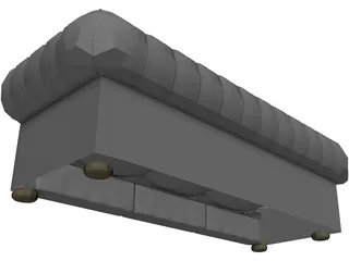 Chesterfield Sofa 3D Model preview