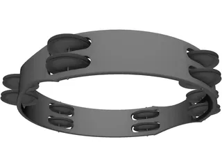 Tambourine 3D Model preview