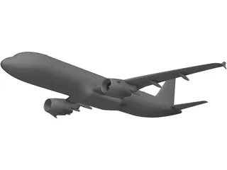 Airbus A320 3D Model preview