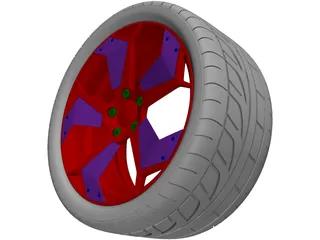 Lamborghini Reventon Rim 3D Model preview